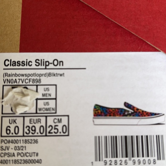Vans Classic Slip On Rainbow/spot/leopard WMNS - Picture 16 of 16